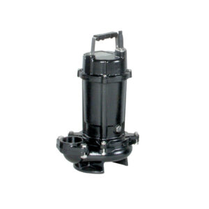 Submersible pump with anti-clogging semi-vortex impeller